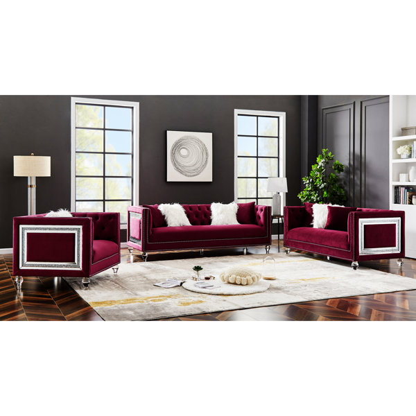 ROOM FULL 3 - Piece Living Room Set n1+2+3 Combination Sofa | Wayfair